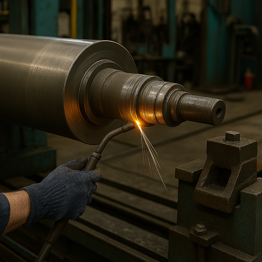 Roller bearing journal repair services for industrial rollers in the roller core repair services for industrial roller applications including printing, agricultural, plastics, automation, and material handling industries